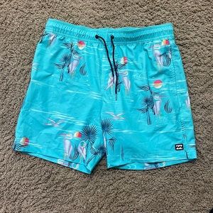 Billabong Swim Trunks - Cyan (Size M)